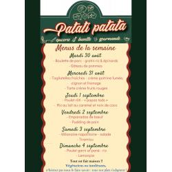 Menus du midi de la semaine !