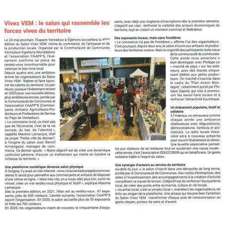 4ème SALON VIVEZ VEM - ARTICLE LE PTIT CORREZIEN