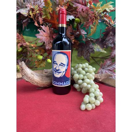 Hommage à Jacques Chirac Bordeaux Supérieur rouge 75cl Hommage à Jacques Chirac Bordeaux Supérieur rouge 75cl